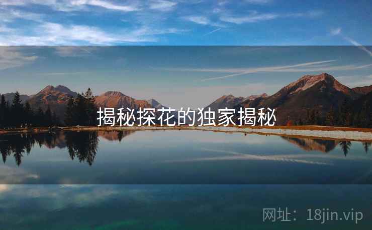 揭秘探花的独家揭秘