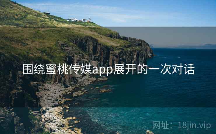 围绕蜜桃传媒app展开的一次对话