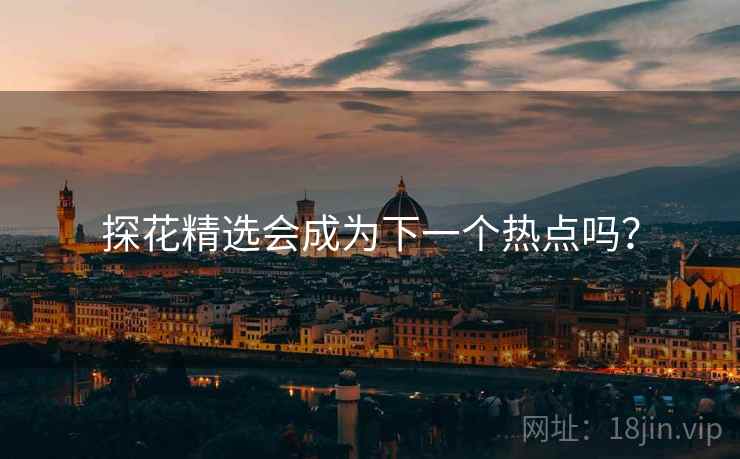 探花精选会成为下一个热点吗?